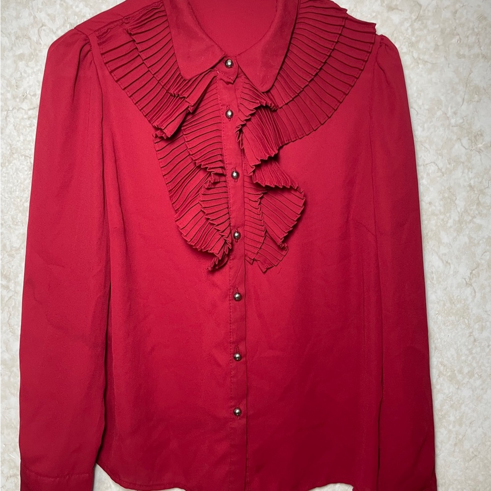 Burgundy Blouse